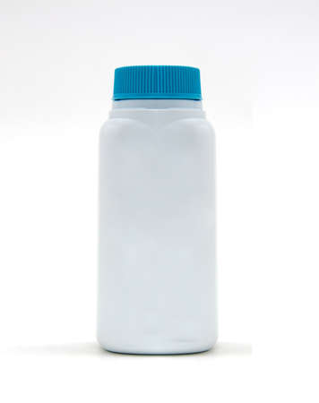 powder plastic bottle white