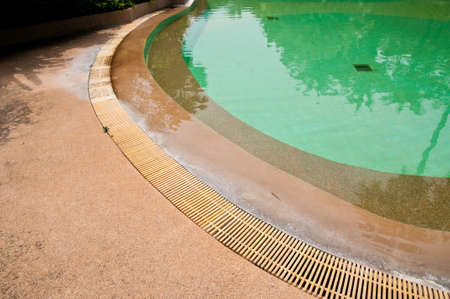 Tropical resort at swimming poolの写真素材