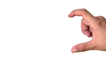 hands with copyspace - you can add your image, white backgroundの写真素材