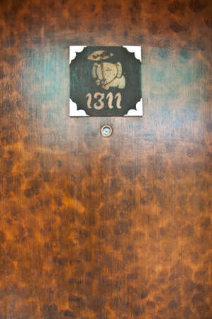 vintage Thai style room numberの写真素材