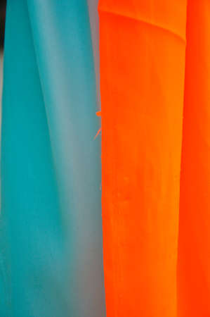 orange and blue backgroundの写真素材