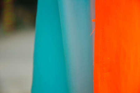 orange and blue backgroundの写真素材