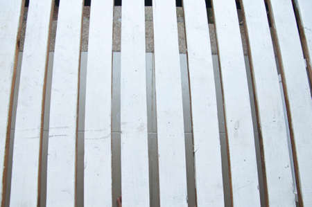 White painted wooden wall closeup background textureの写真素材