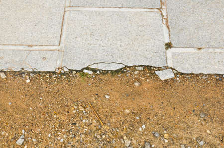 Brick Texture Path Made of Small Grey Bricksの写真素材