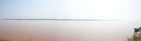 Panorama of Mekong River,Nakhonphanom of Thailandの写真素材