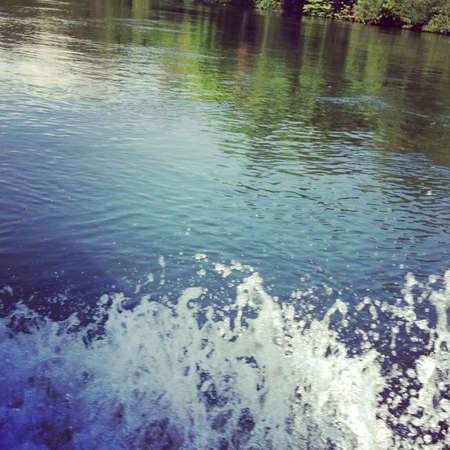 Wave in riverの素材
