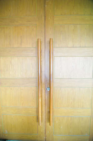 Wooden panel doorの写真素材