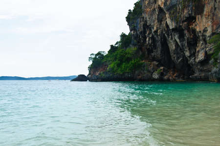 Beauty sea and limestone rocksの写真素材