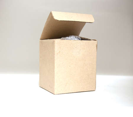 open Recycle Cardboard box packageの写真素材