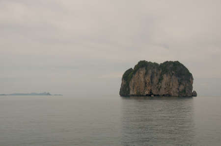 Island view tropical beach, andaman sea,Krabi Province Thailandの写真素材