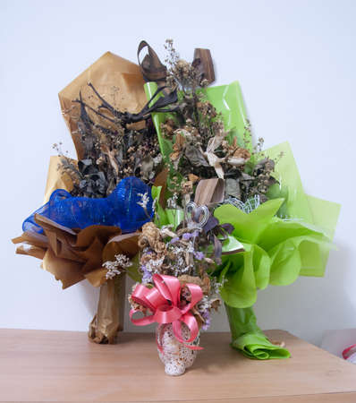 Withered many bouquet.の写真素材