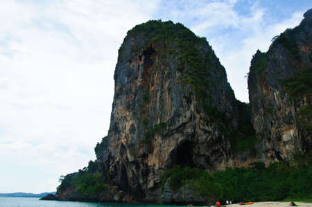 Island view tropical beach, andaman sea,Krabi Province Thailandの写真素材