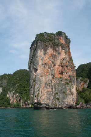 Island view tropical beach, andaman sea,Krabi Province Thailandの写真素材