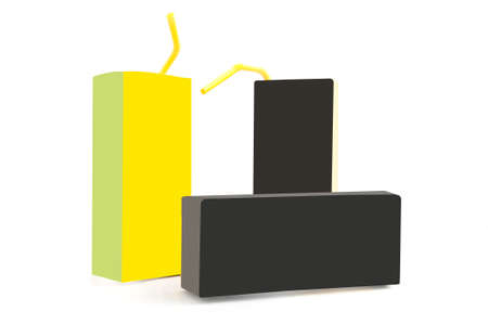 blank pack of drink ready for your designの写真素材
