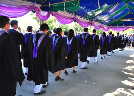 New generation of Thai graduates are waiting in line to get a degree