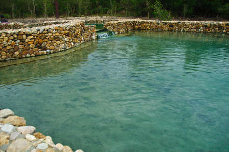 hot spring at Krabi Province Thailandの写真素材