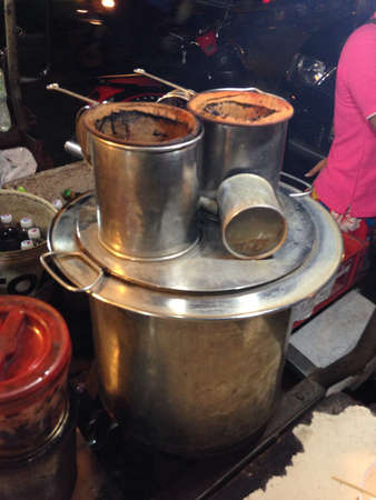 Asian coffee and tea potの素材
