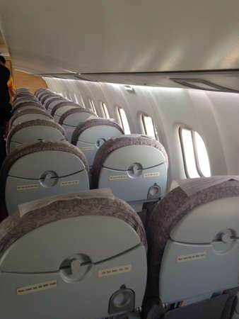 Seat in airplaneの素材