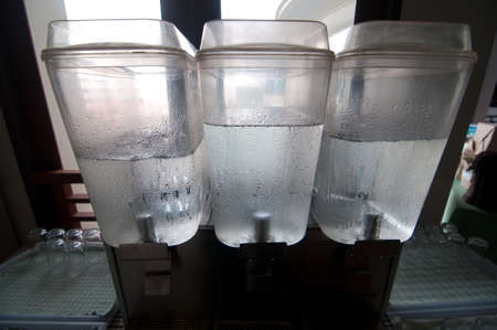 Drink dispenser  in a hotel with iceの写真素材