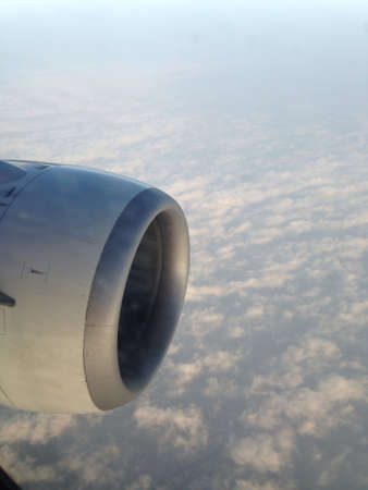 Airplane on skyの素材