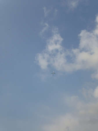 Airplane on sky
