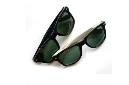 Two sunglasses isolated on a whiteの写真素材