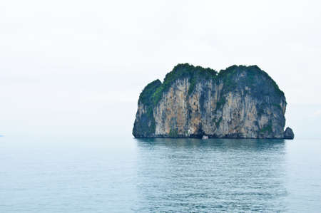 Island view tropical beach, andaman sea,Krabi Province Thailandの写真素材