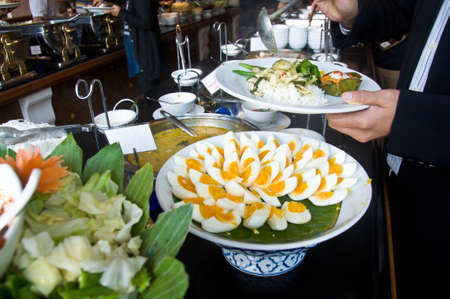 Thailand food buffetの写真素材