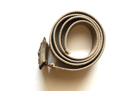Scout belt on white backgroundの写真素材