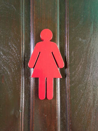 woman toilet signの素材