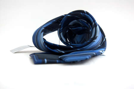 Blue striped tie isolated の写真素材