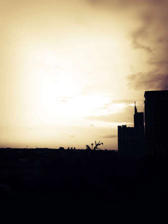 City at sunsetの素材
