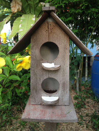 Mini bird home for decoration in garden