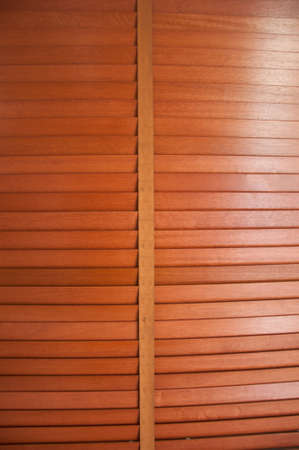 The wooden jalousie backgroundの写真素材