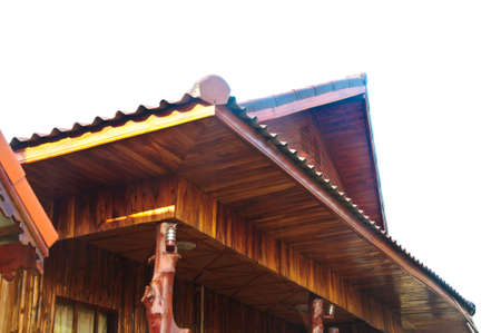 Detail of Thai style roofの写真素材