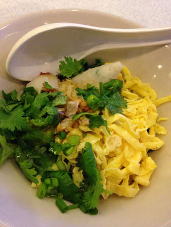 Asian noodle with egg