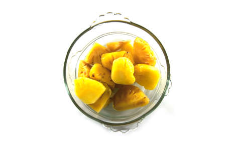 Pineapple chunks in the bow