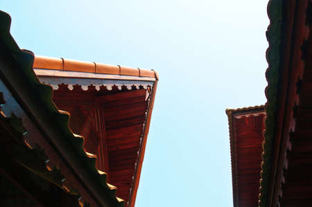 Detail of Thai style roof