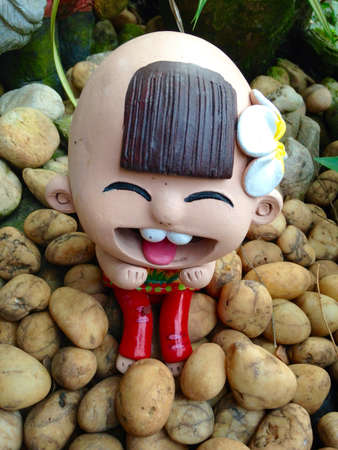 Kid smile clay of Thailandの素材