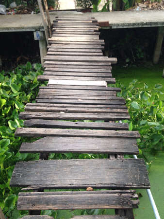 Bridge wood to home in Thai home styleの素材