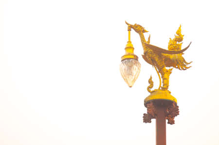 Thai art and Thai style street lampの写真素材