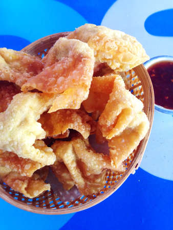 Fried dumpling and sauceの素材