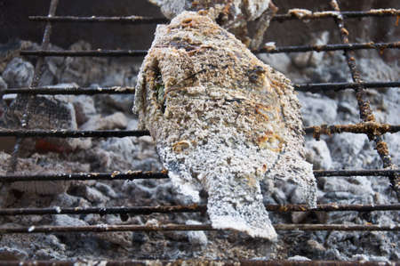 Salt grilled fish Local Foods of Thailandの写真素材