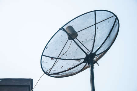 satellite Dish on the roofの写真素材
