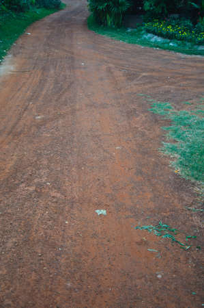 summer rural road Country of Thailandの写真素材
