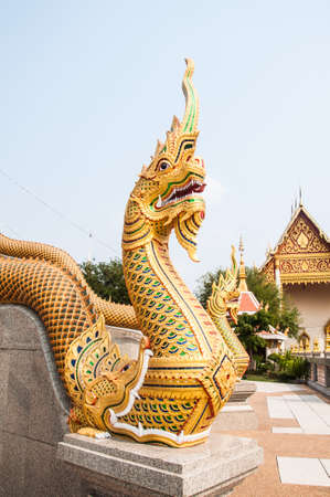 Naga at Pra Barom Tad Thuma Jedi, Udonthai, Thailandの写真素材