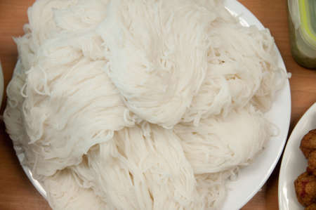 Thai style sticky rice noodle name thai Kha nom jean