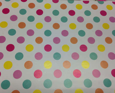 Polka dots wallの素材