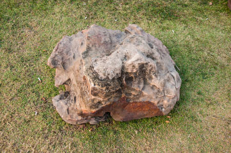 stone decoration in gardenの写真素材