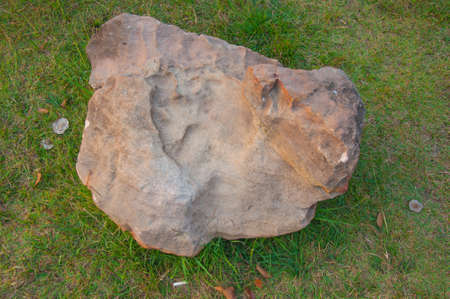 stone decoration in gardenの写真素材